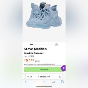 Steve Madden Maxima Light Blue 9.5M